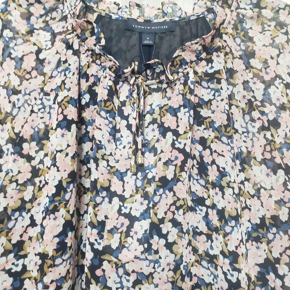 NWT Tommy Hilfiger Sz M Floral Boho Top - Picture 4 of 13
